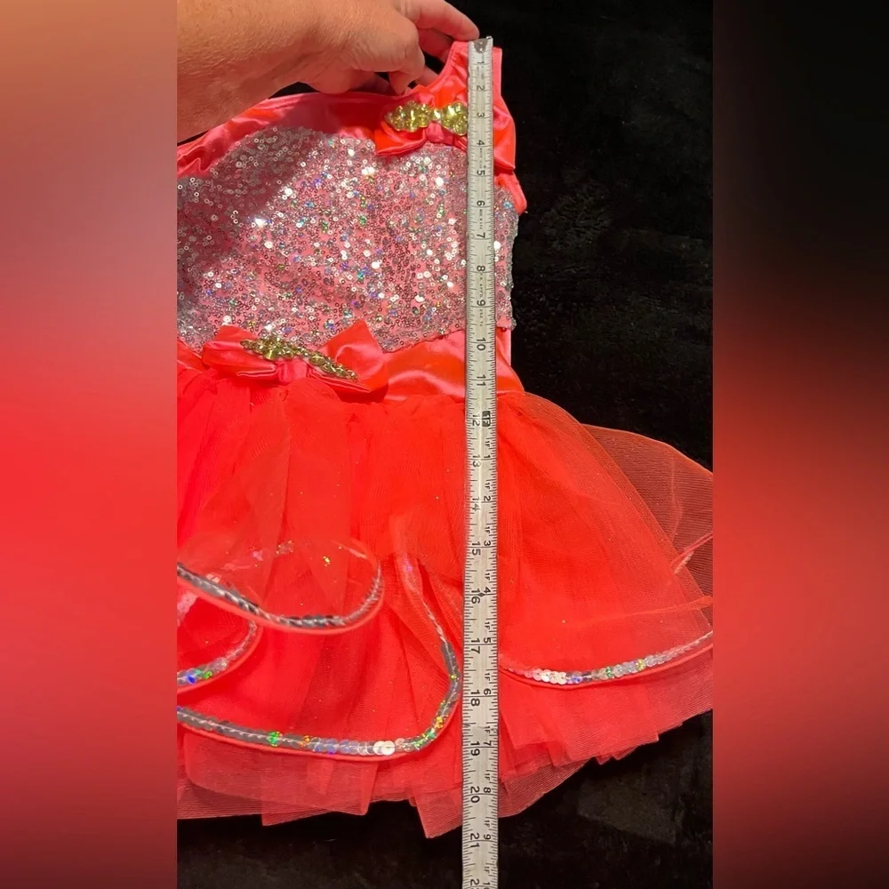 Sparkling Orange Tutu Ballerina/Halloween Costume Girls size 4T